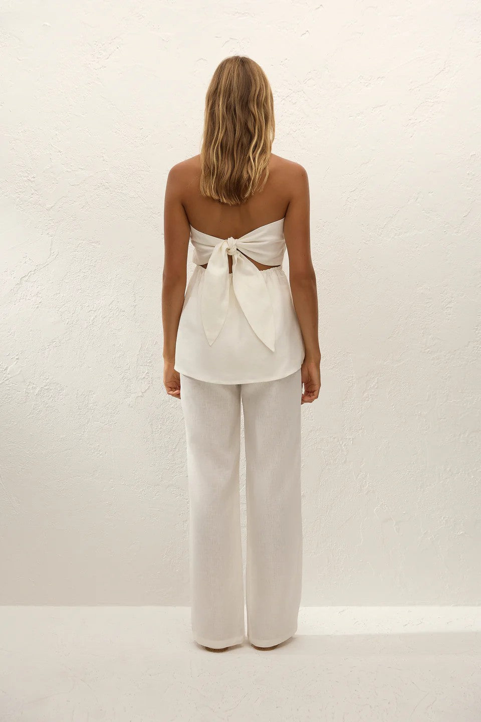 Solmar Linen Top White