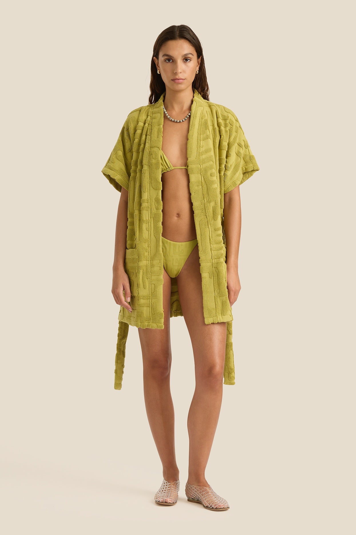 Towelling Mini Robe | Kin Aloe