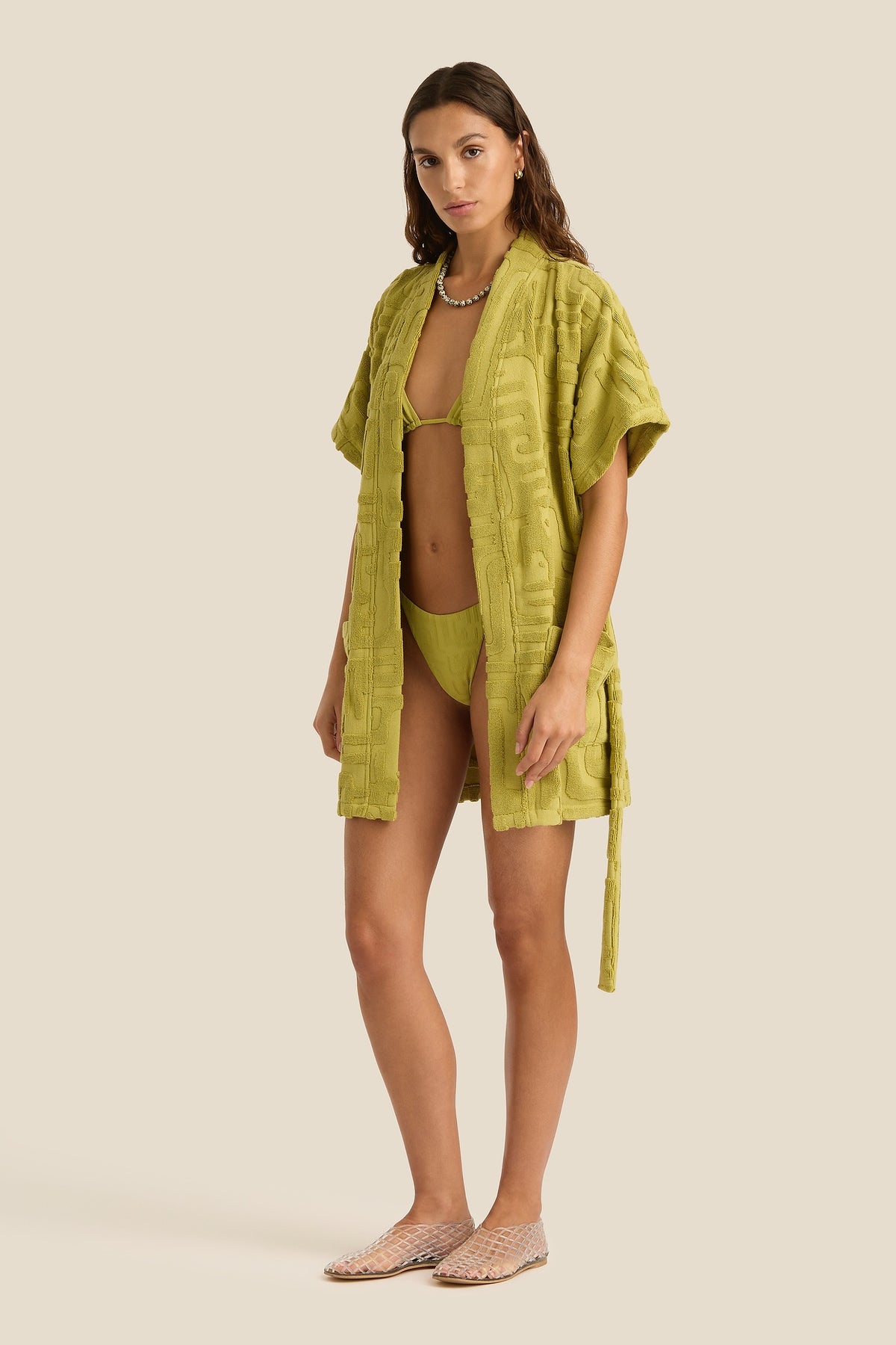Towelling Mini Robe | Kin Aloe