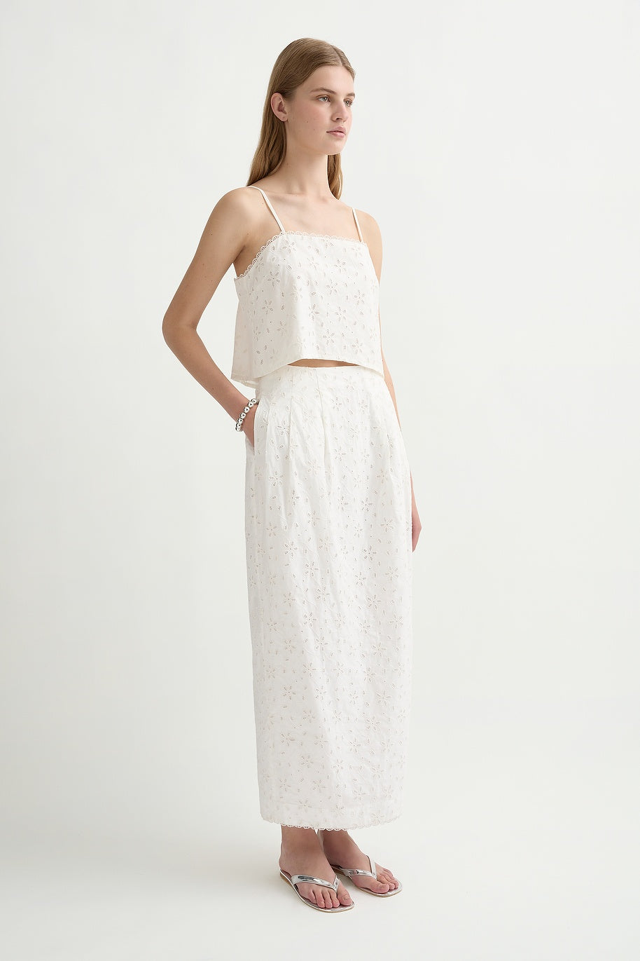 Salma Skirt - Vintage White