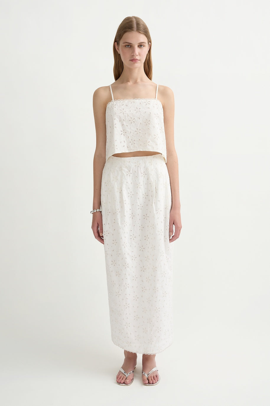 Salma Skirt - Vintage White