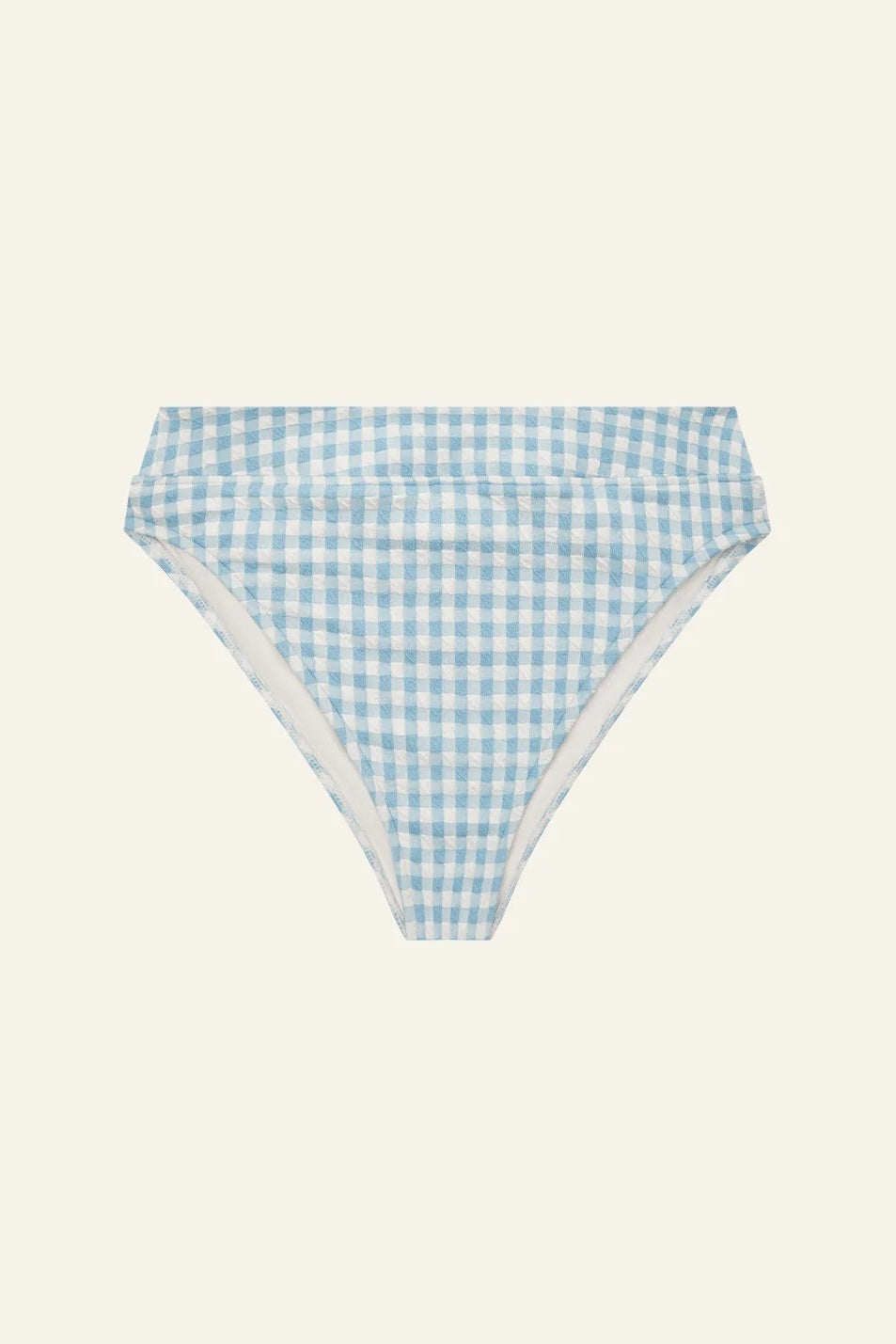 Mid High Cut Pant | Chambray Gingham