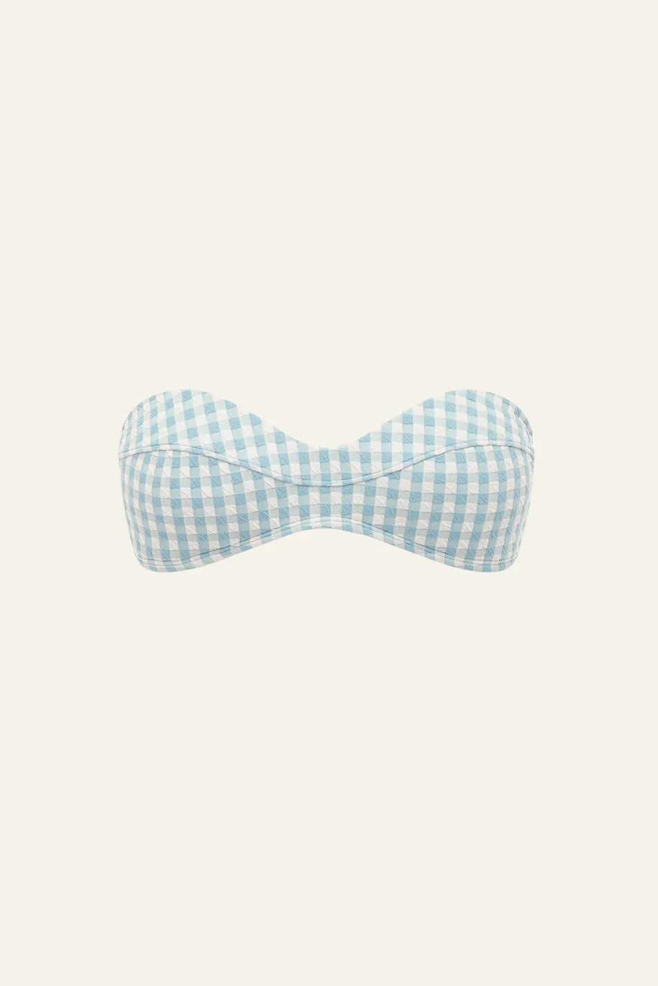 Moulded Bustier | Chambray Gingham