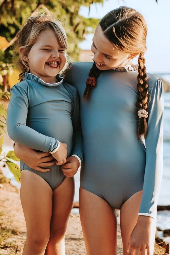 Sofia Surf Suit | Sage Green &amp; Ivory