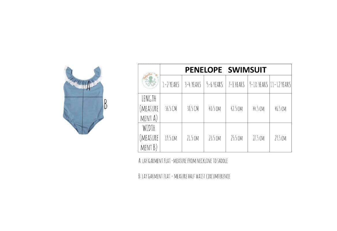 Penelope One Piece Swimsuit | Dusty Blue