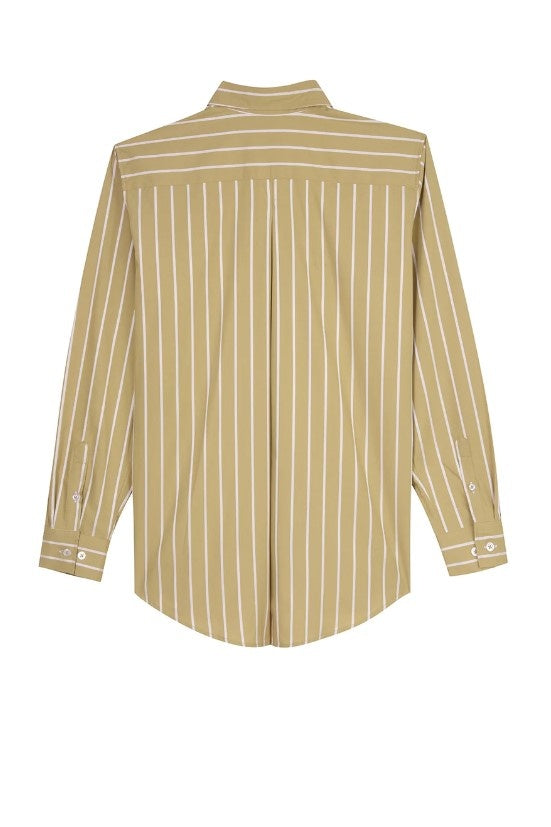 BUOY Mustard Striped Shirt