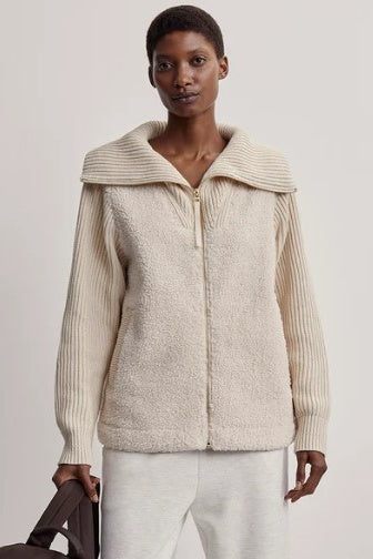 Ardley Zip Through Knit Jacket | Sandshell
