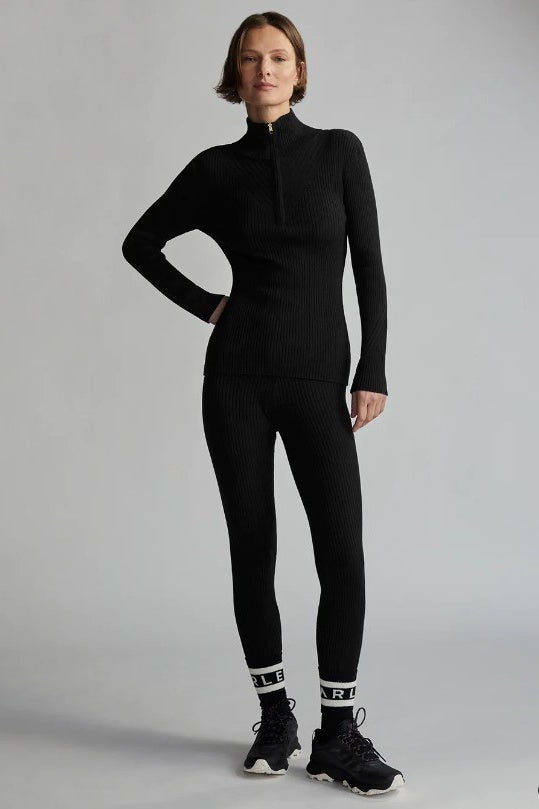 Mocado Rib Knit Legging | Black