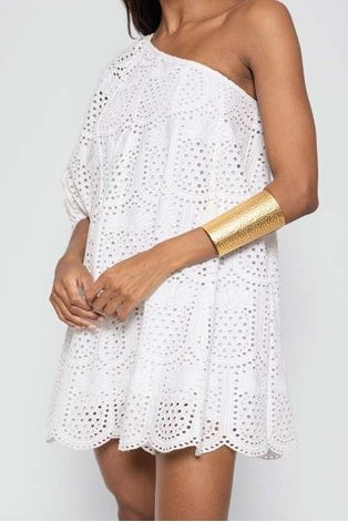 LOUISA SHORT BROIDERY DRESS - FINAL SALE