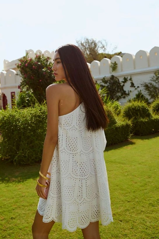 LOUISA SHORT BROIDERY DRESS - FINAL SALE