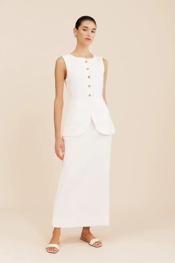 Emma Pencil Skirt Ivory