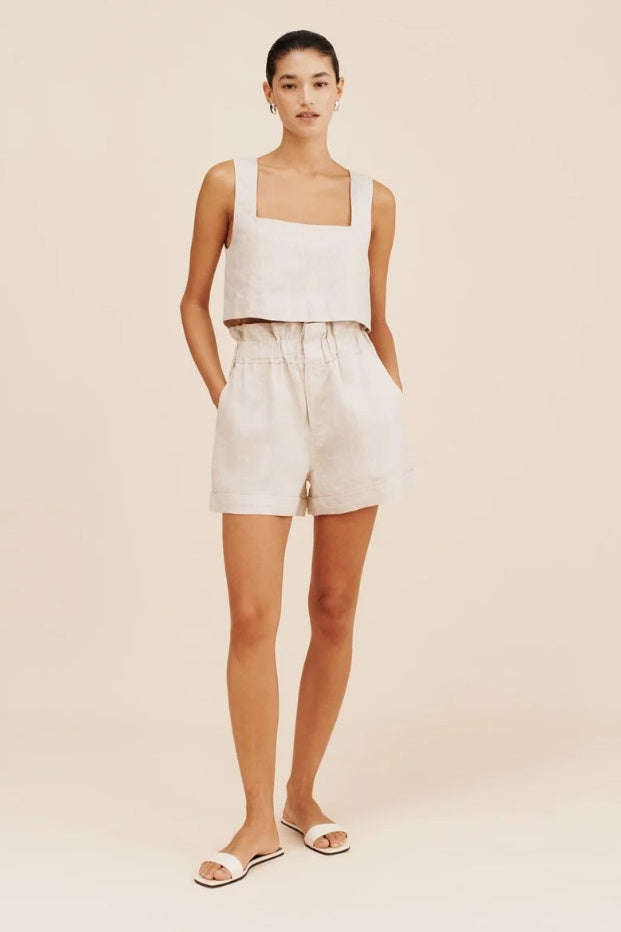 Alice Linen Crop Top