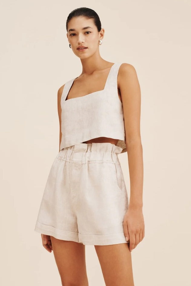 Alice Linen Crop Top