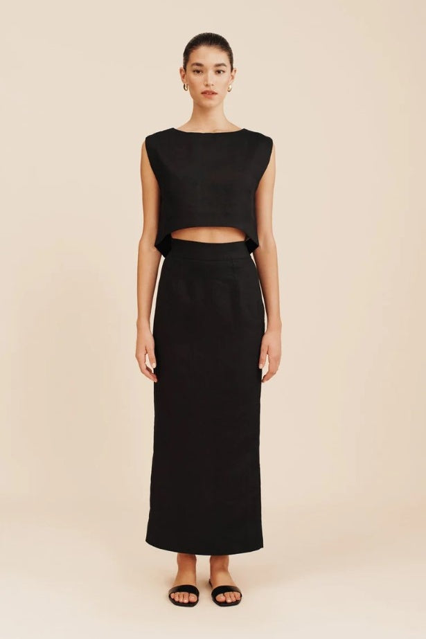 Emma Pencil Skirt Black