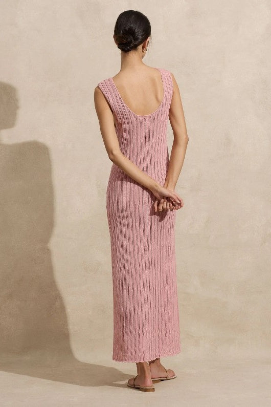 POINTELLE MAXI DRESS | ROSE - FINAL SALE