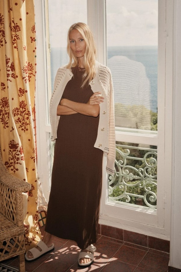 Kayla Midi Dress | Chestnut FINAL SALE