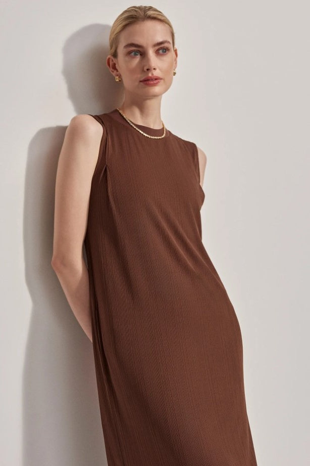Kayla Midi Dress | Chestnut FINAL SALE