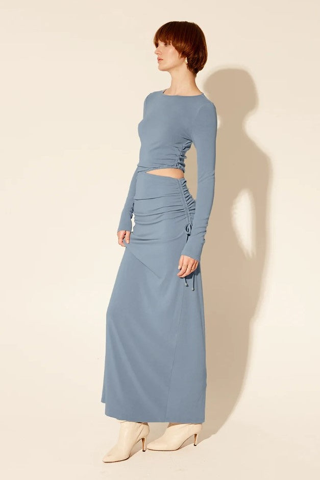 vanessa wrap jersey maxi dress Reiss Vanessa Cowl-neck Maxi Dress