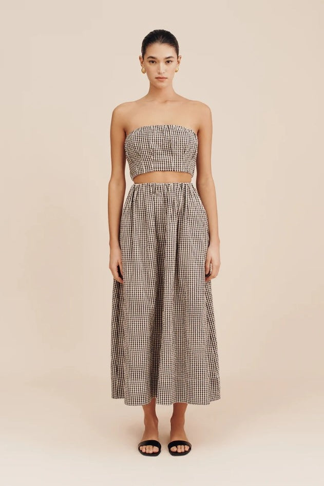 MIRA BANDEAU TOP - GINGHAM