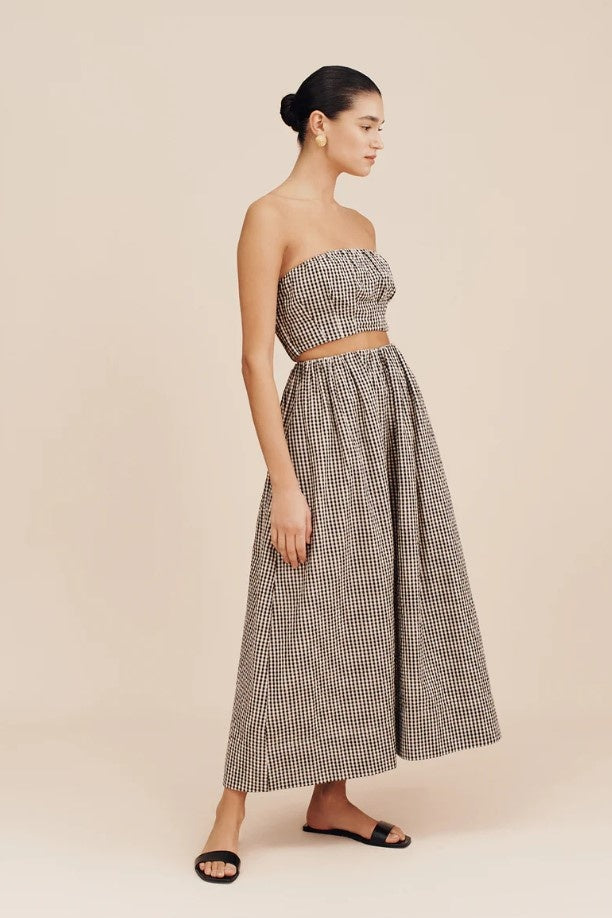 MIRA BANDEAU TOP - GINGHAM