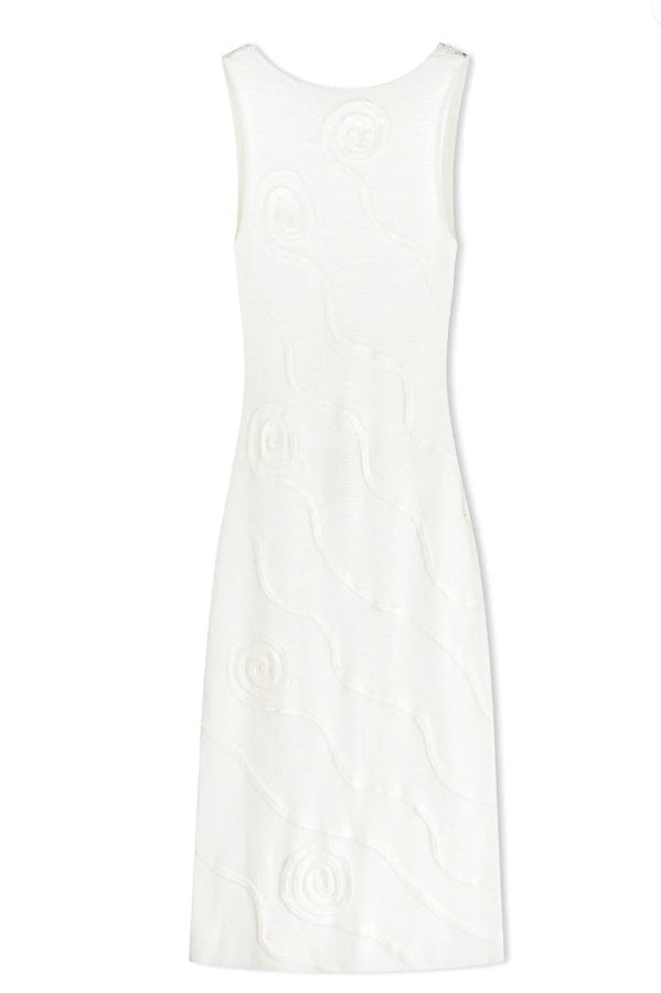 SHEA ORGANIC COTTON SWIRL KNIT DRESS - FINAL SALE
