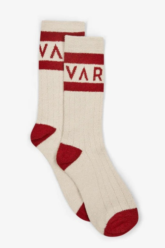 Spencer Sock | Sandshell / Red Dahlia