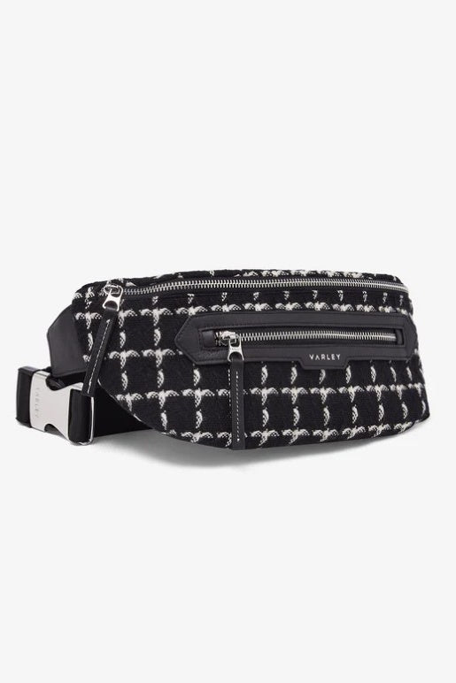 Roby Belt Bag | Black Mono Check