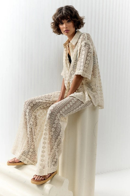 Brooke Embroidered Trouser - FINAL SALE