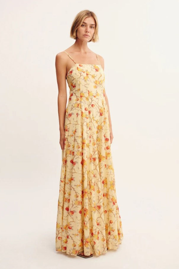 PALOMA MAXI DRESS - CITRUS FLORAL - FINAL SALE