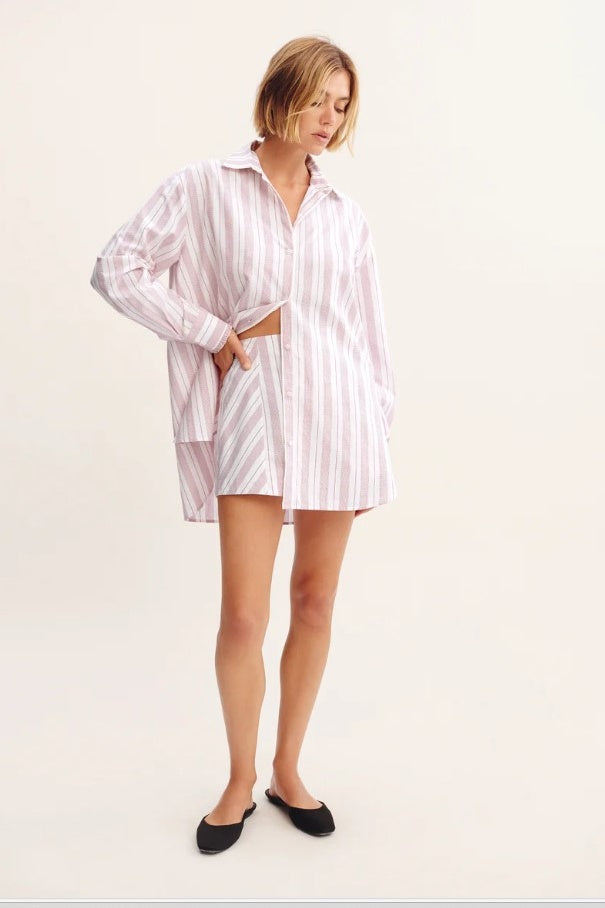 LENA SHIRT - VINTAGE STRIPE - FINAL SALE