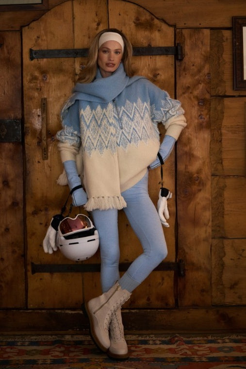 Hedda Fairisle Half-Zip Knit