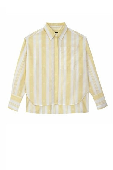 PALMA Shirt | Bespoke Yellow Stripe Cotton Shirt