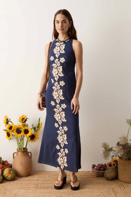 Palmetto Column Maxi Dress