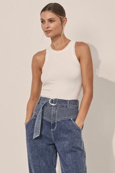Tallulah Crochet Edge Tank