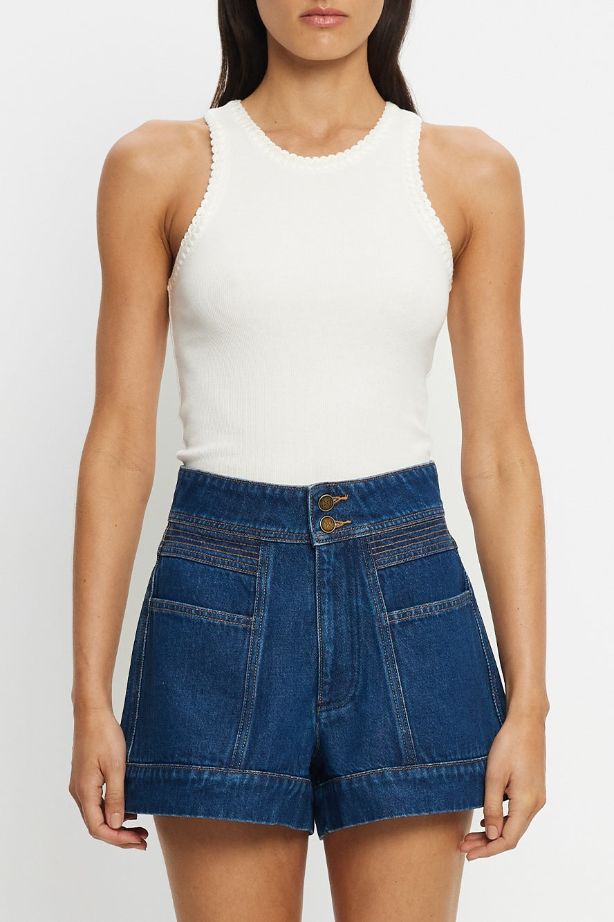 Tallulah Crochet Edge Tank