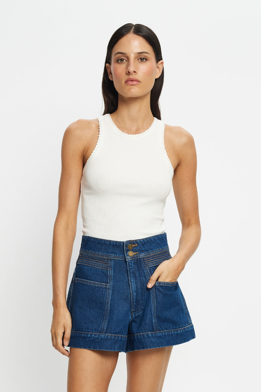 Tallulah Crochet Edge Tank