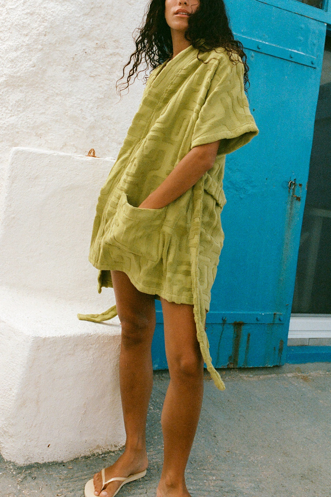 Towelling Mini Robe | Kin Aloe
