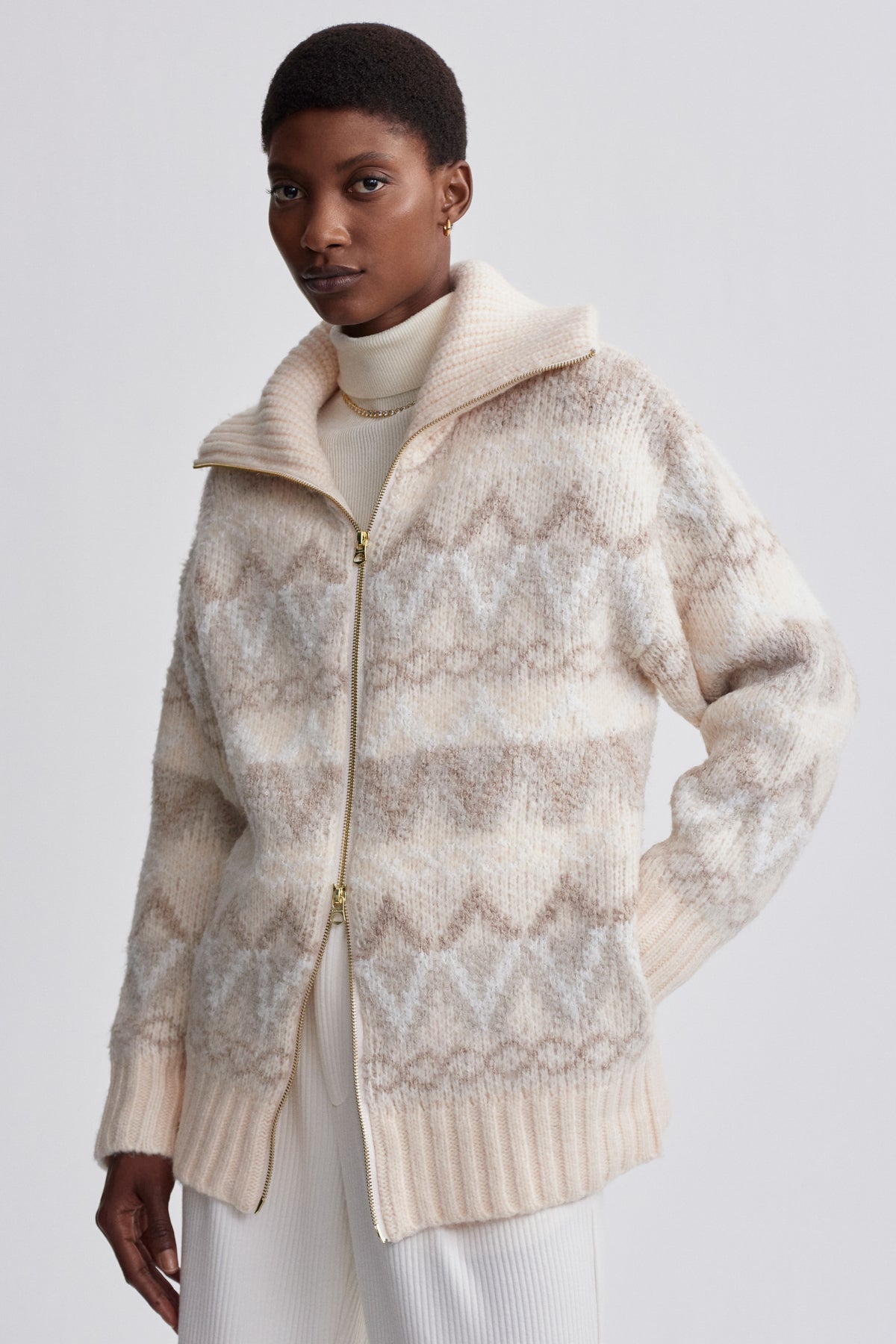 Brooke Fairisle Knit Jacket - FINAL SALE