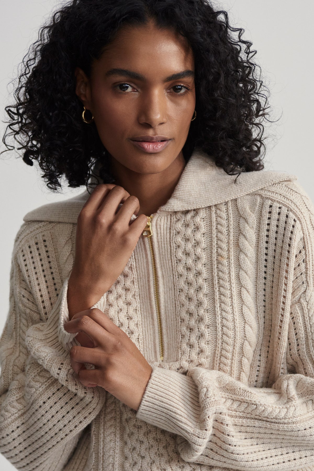 Camello Cable Knit Sweater