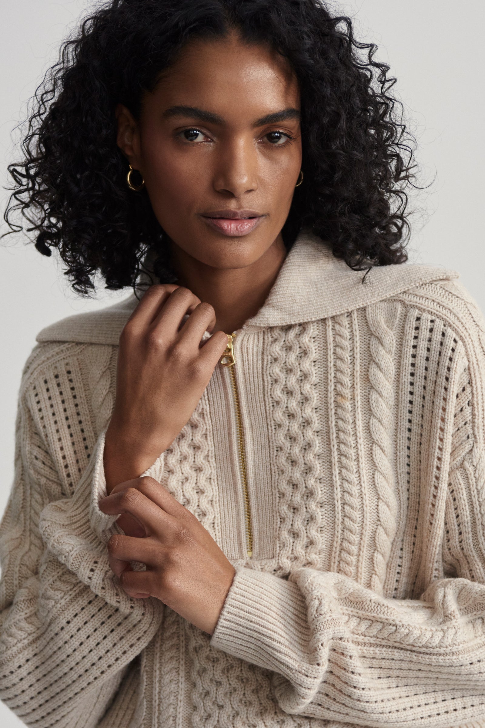 Camello Cable Knit Sweater