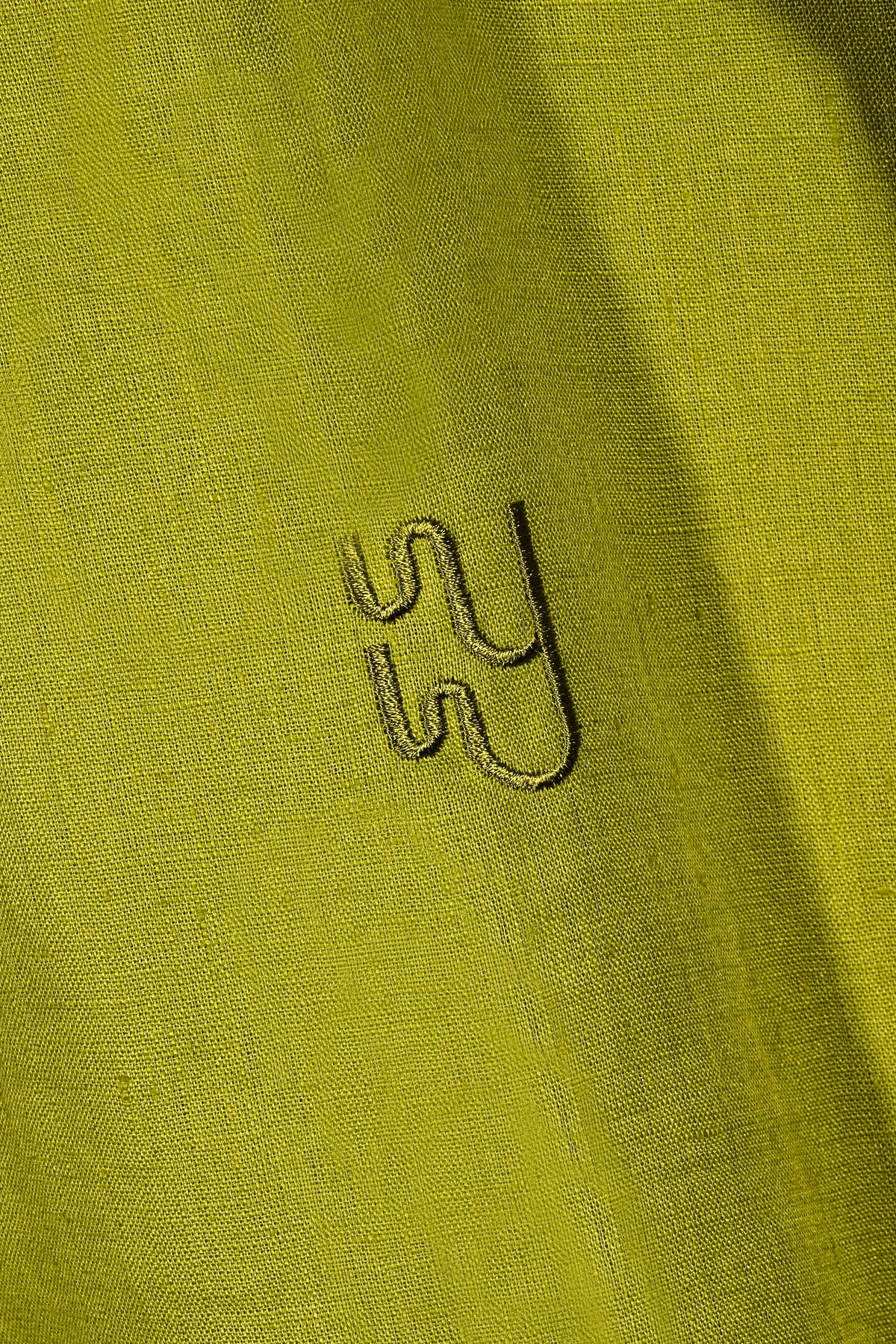 BUOY - Citrus Green Linen Shirt