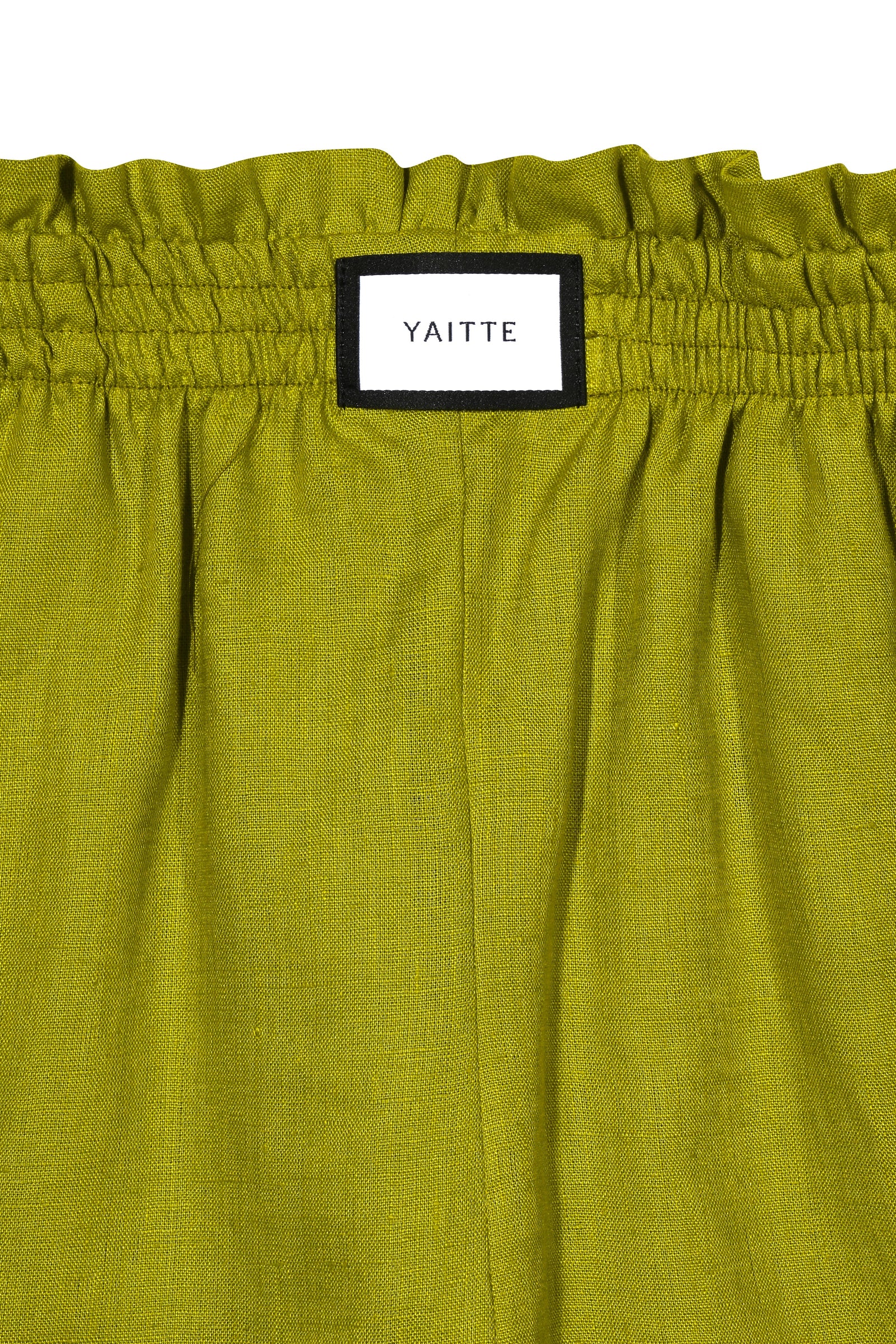 ELBA - Citrus Green Linen Short