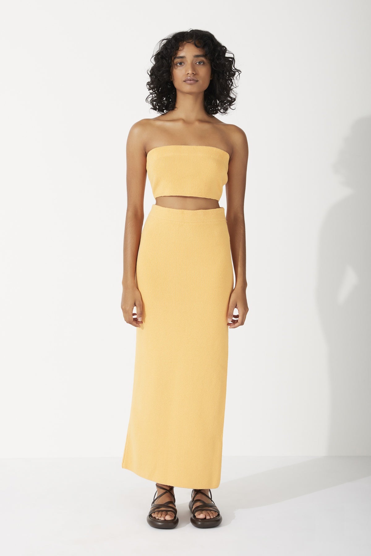 MANDARIN ORGANIC COTTON BLEND KNIT SKIRT - FINAL SALE