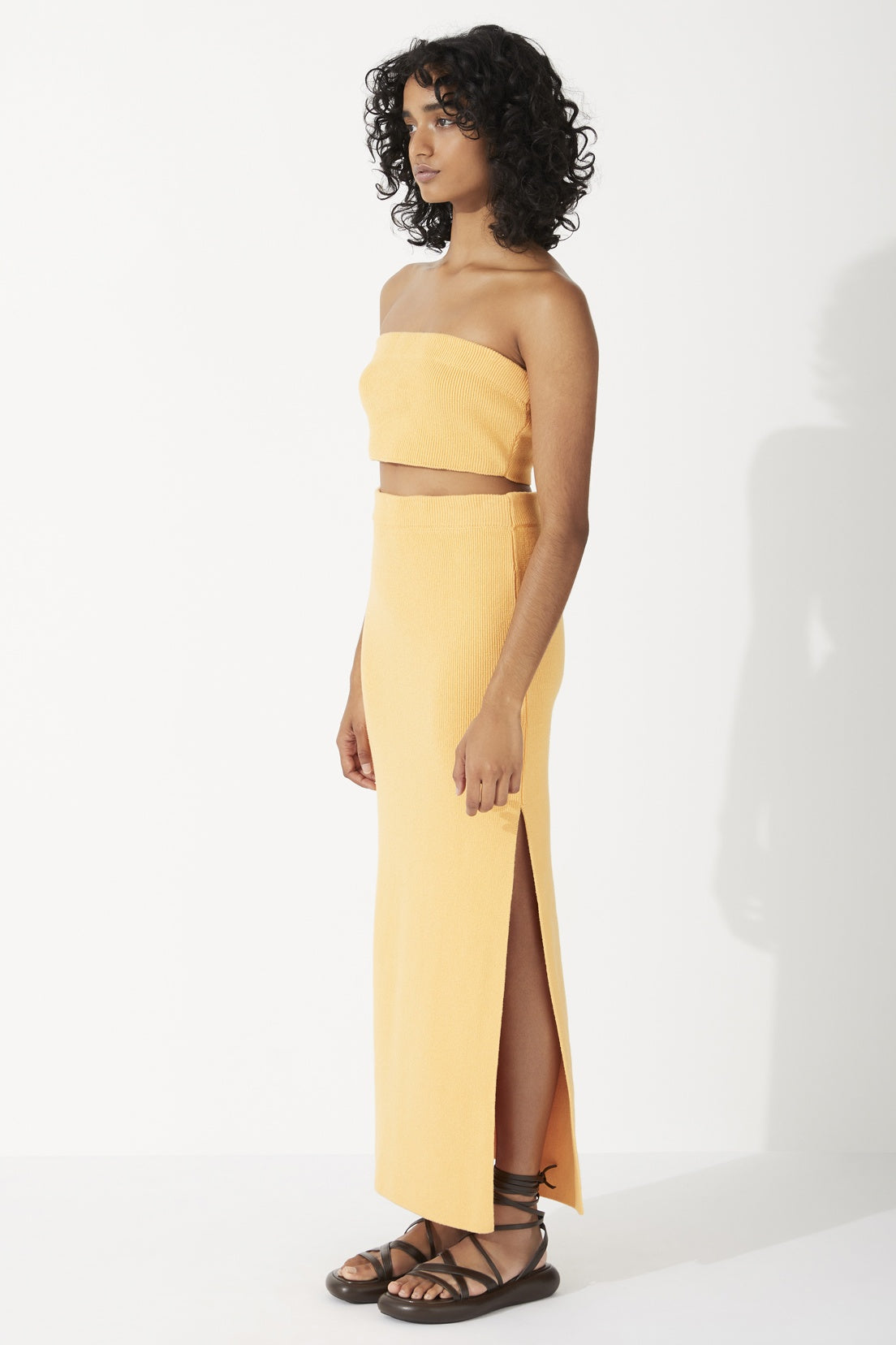 MANDARIN ORGANIC COTTON BLEND KNIT SKIRT - FINAL SALE