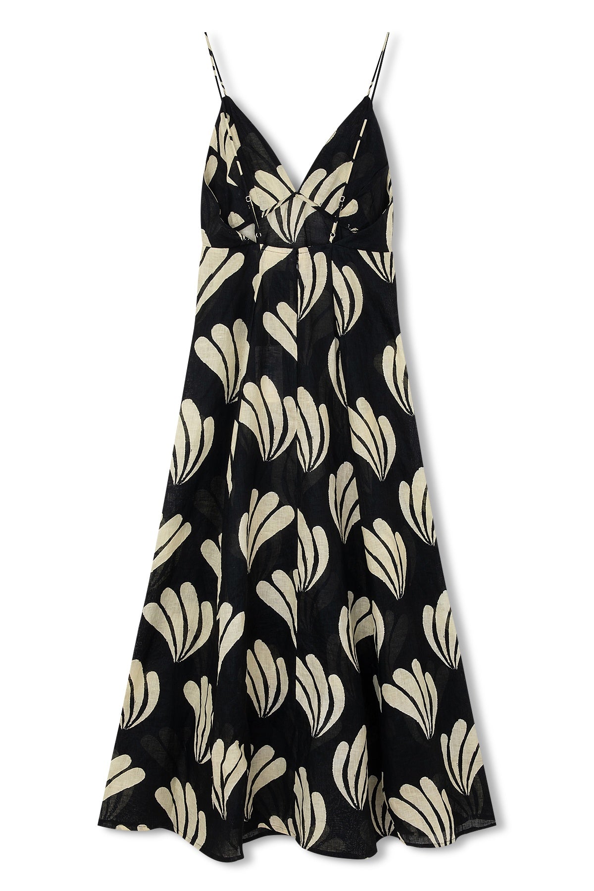 PALM LINEN DRESS - FINAL SALE