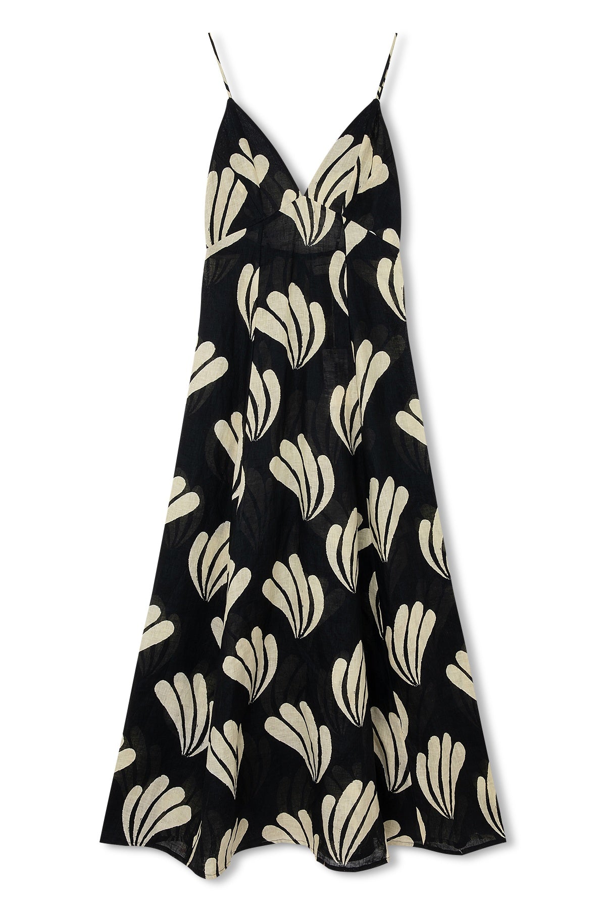 PALM LINEN DRESS - FINAL SALE