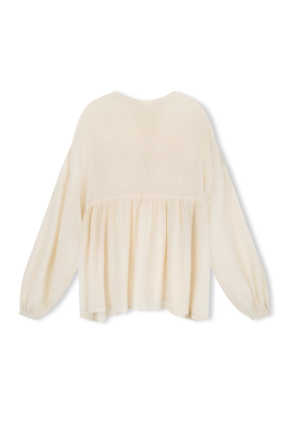 STONE SHEER TEXTURED COVER UP BLOUSE | FINAL SALE