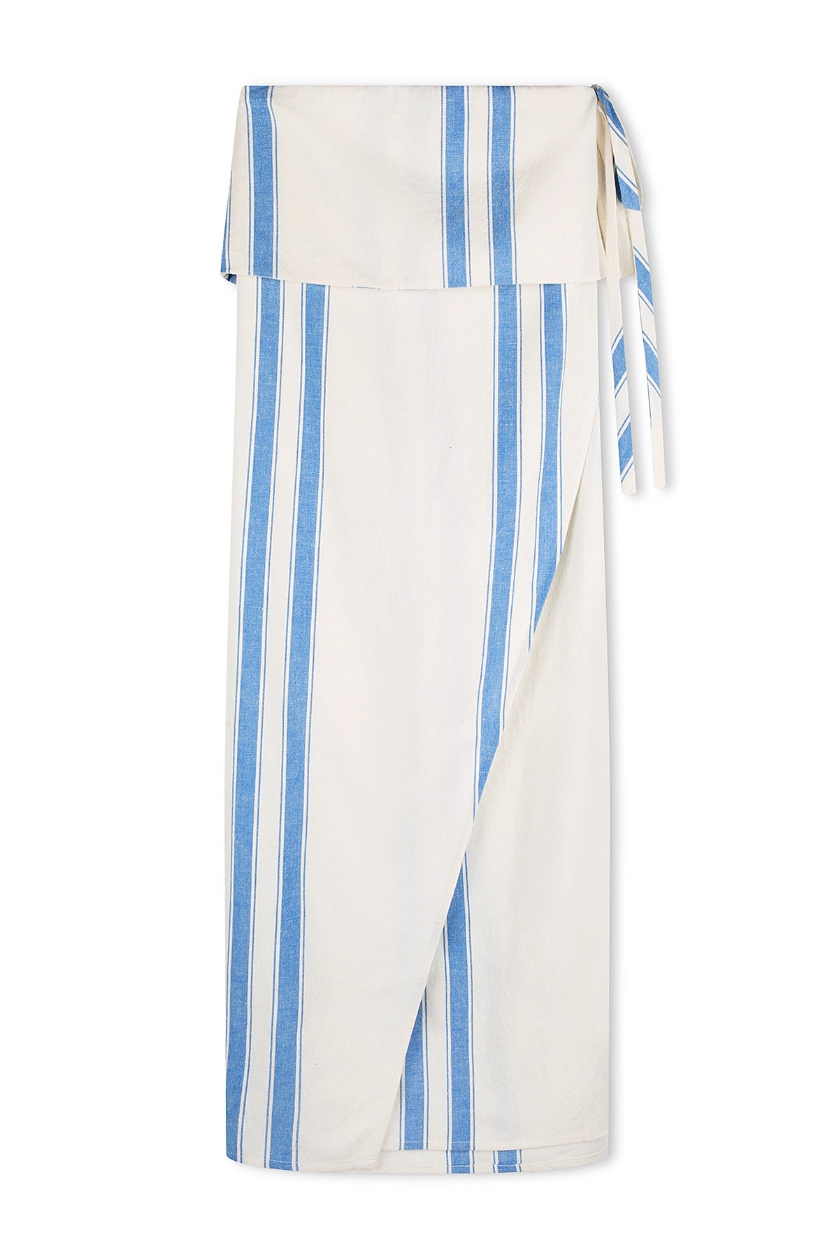 MARINE STRIPE ORGANIC COTTON BLEND DRESS - FINAL SALE