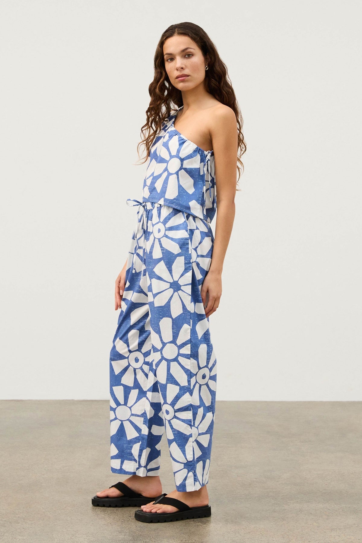 Geo Flower Cotton Pant | FINAL SALE