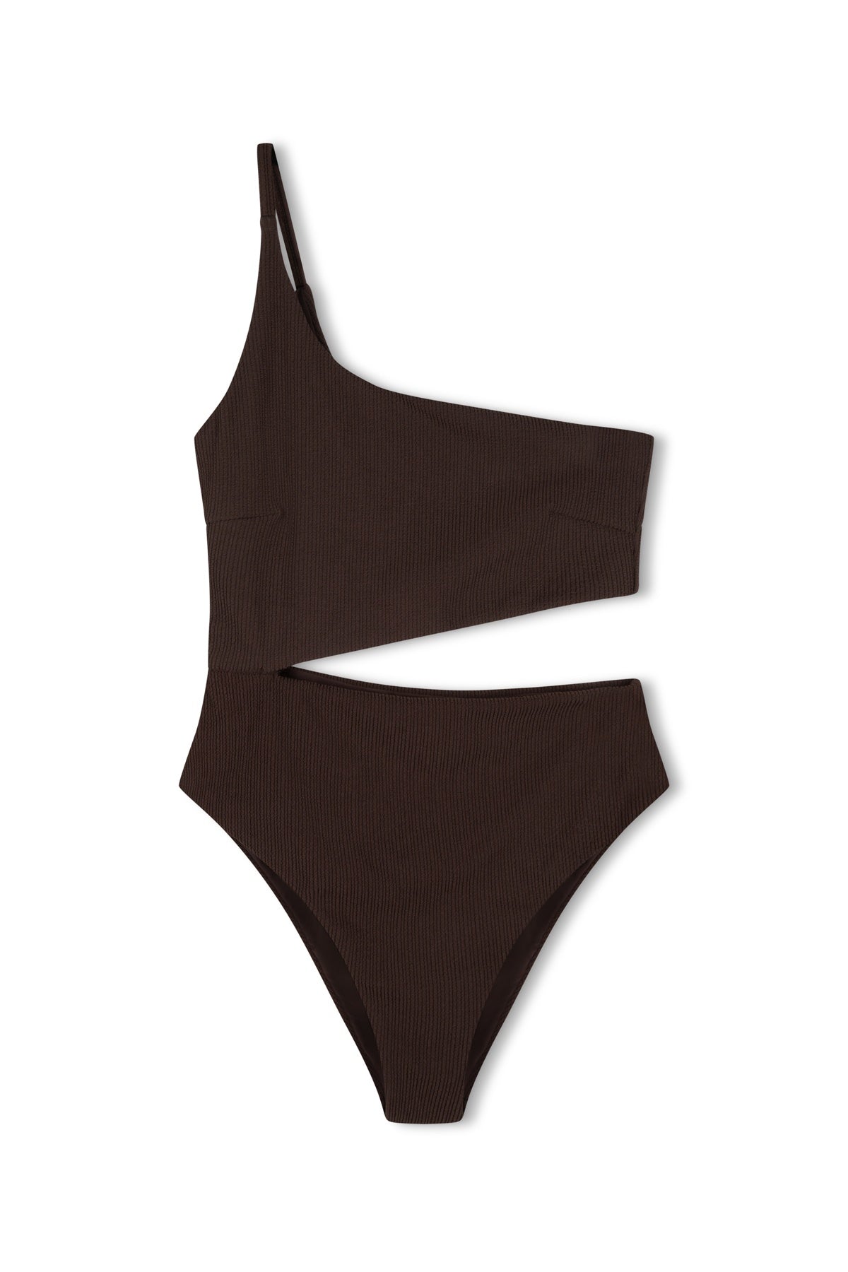 Cocoa Textured One Piece Swimsuit